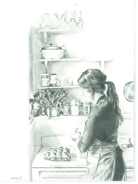 Illustration of Yossy Arefi of Apt. 2B Baking Co. by Molly Reeder