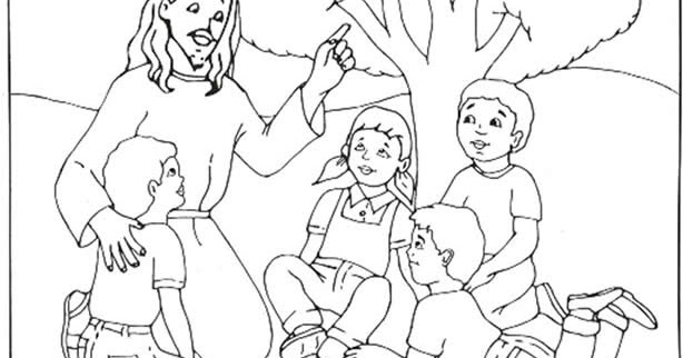 Cuentosdedoncoco Com Jesus Y Los Ninos Para Colorear