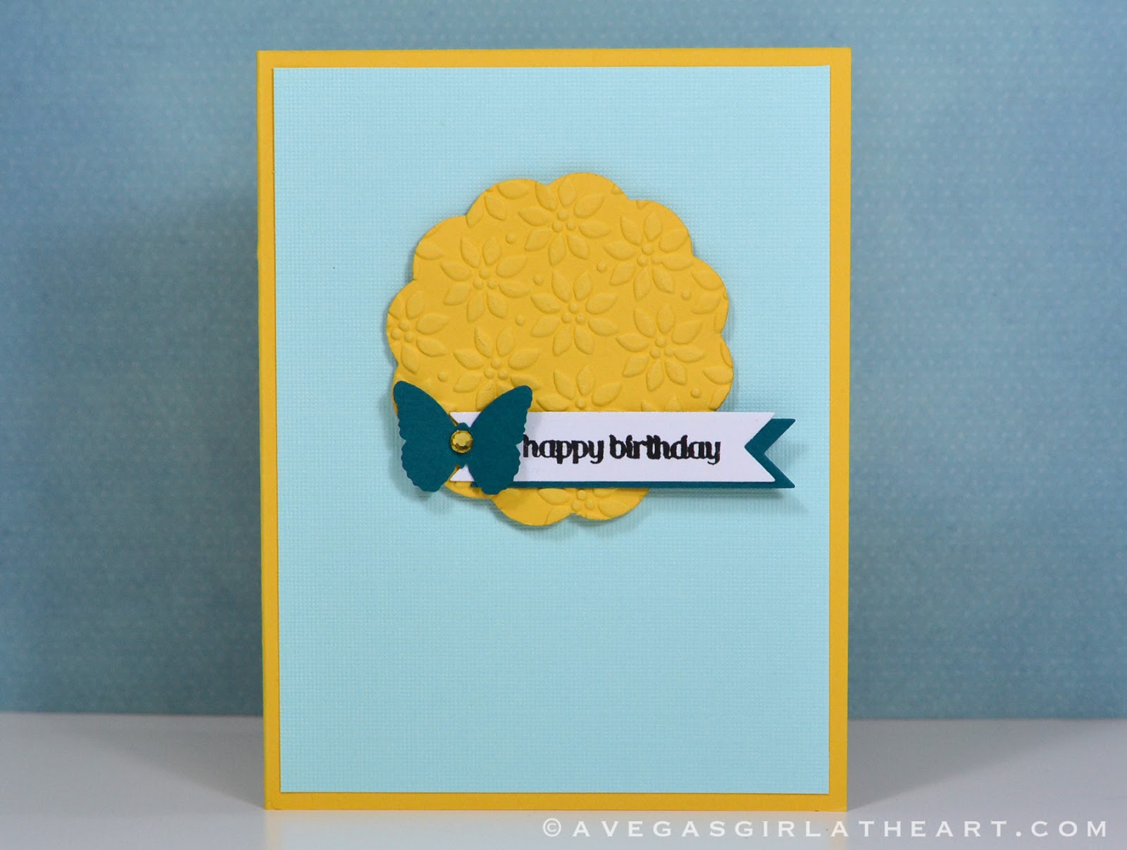 A Vegas Girl At Heart Happy Birthday Card