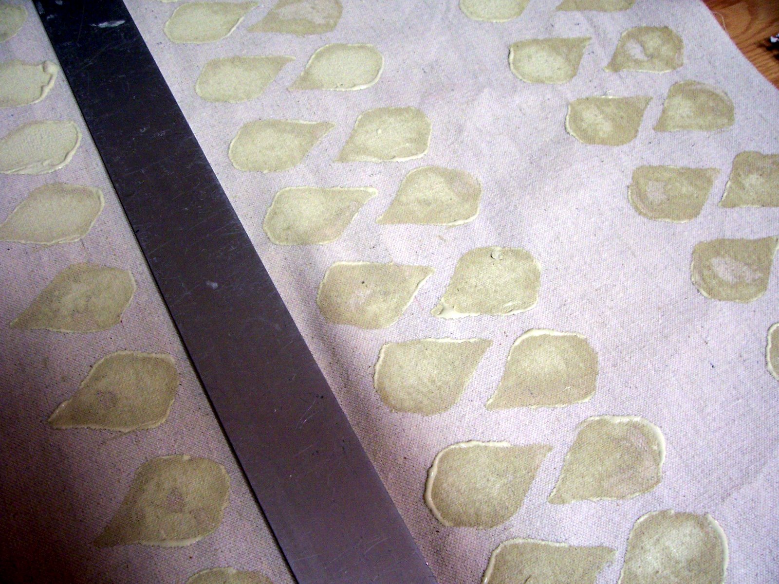 the Cre8tive Outlet Potato stamped fabric