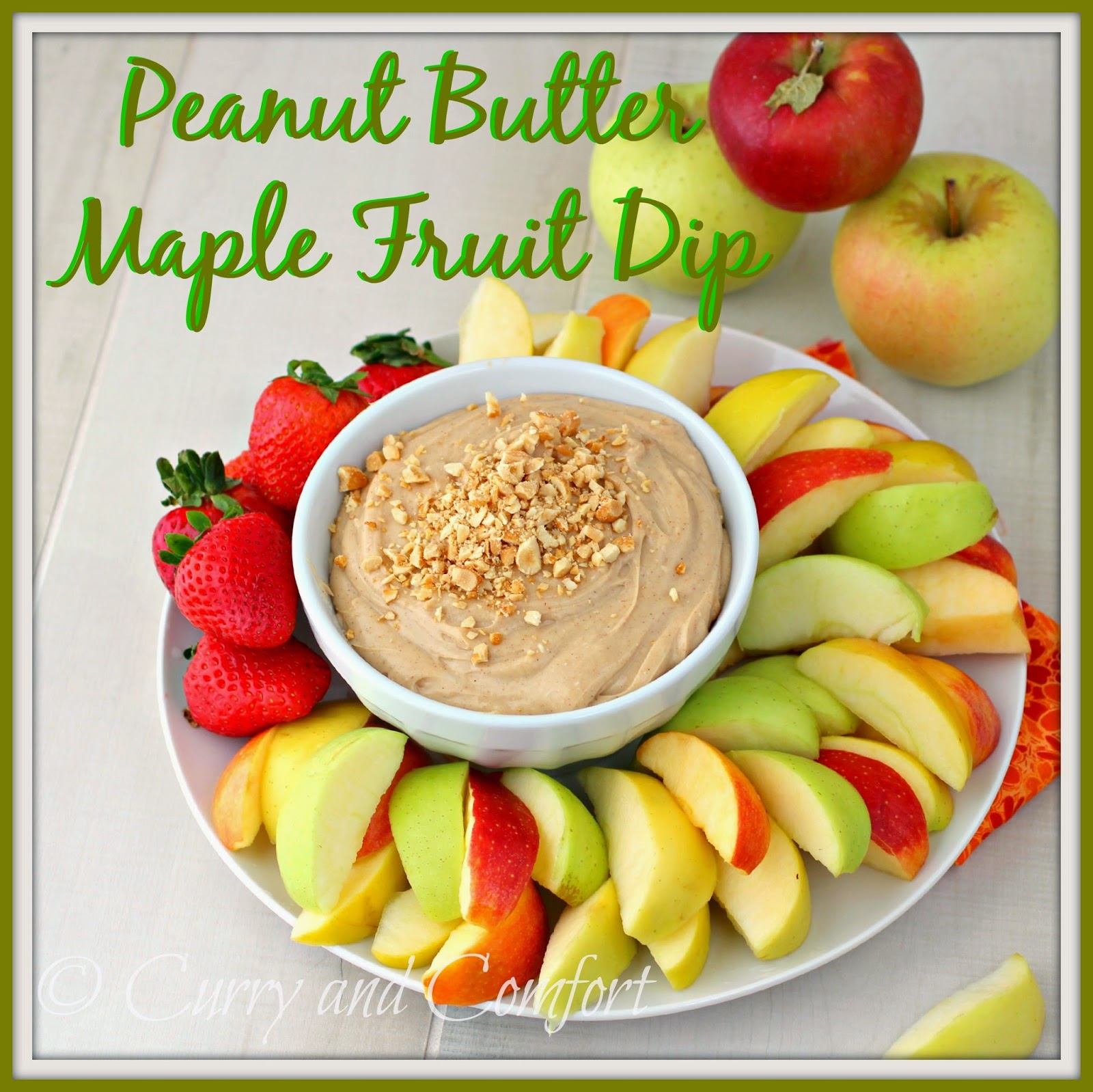 Kitchen Simmer Peanut Butter and Maple Apple Dip