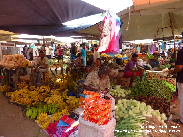 marché ouvert de Tangalle