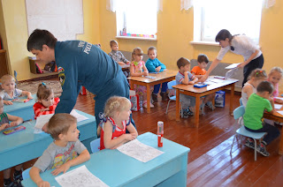 сотрудники МЧС 117 ПЧ 10 ноября посетили вместе с работниками ВДПО структурное подразделение детский сад «Золотой ключик».