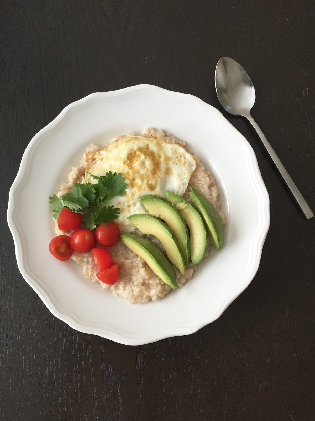 Savoury Oatmeal Fried Egg & Avocado