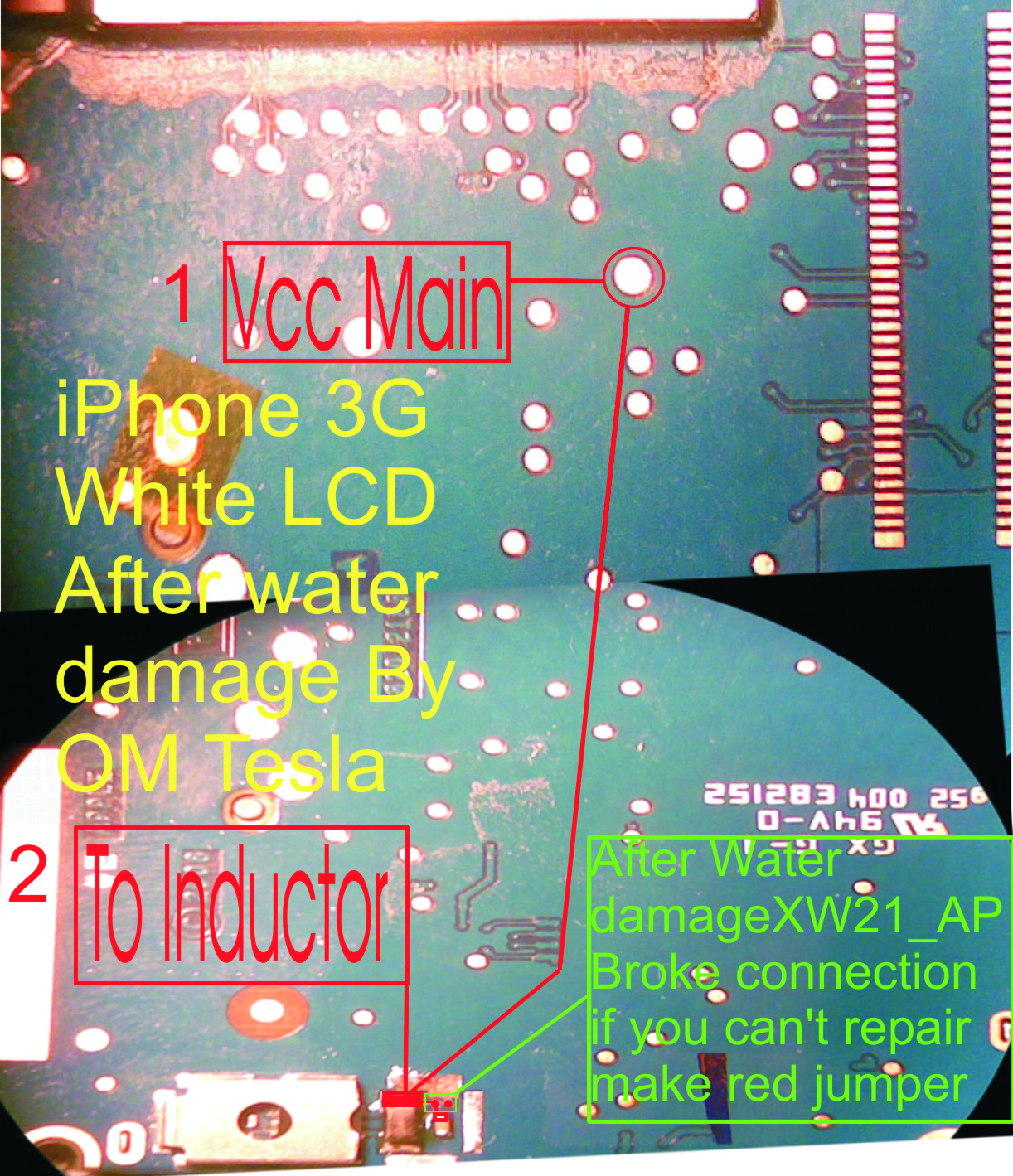 حل مشكلة شاشة بيضاء اي فون 3G Iphone+%23g+White+LCD+solution+After+water+damage