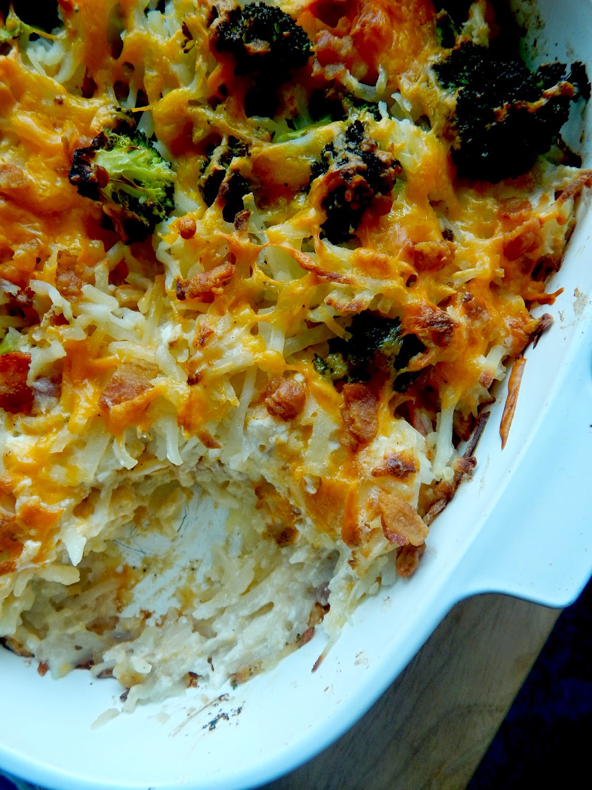 Ally's Sweet and Savory Eats Creamy Potato and Broccoli Bake