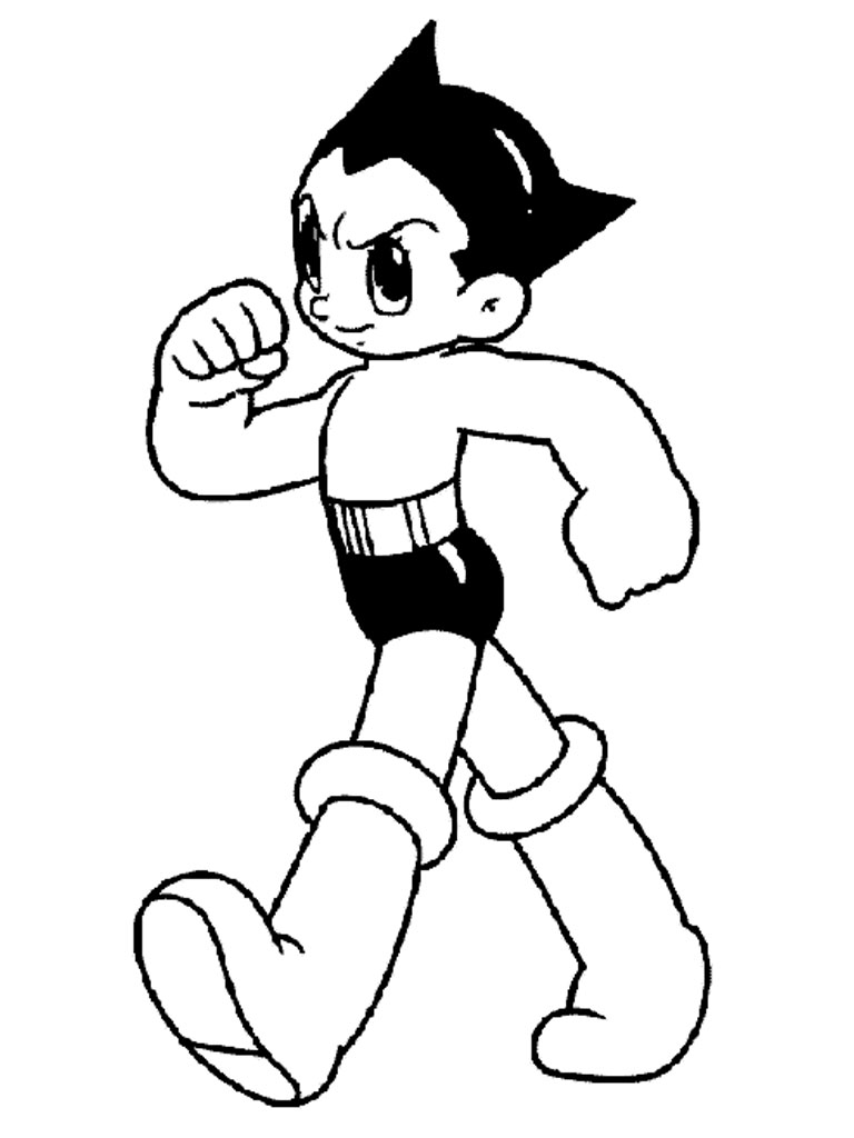 Astro Boy Coloring Sheet For Kids | Realistic Coloring Pages