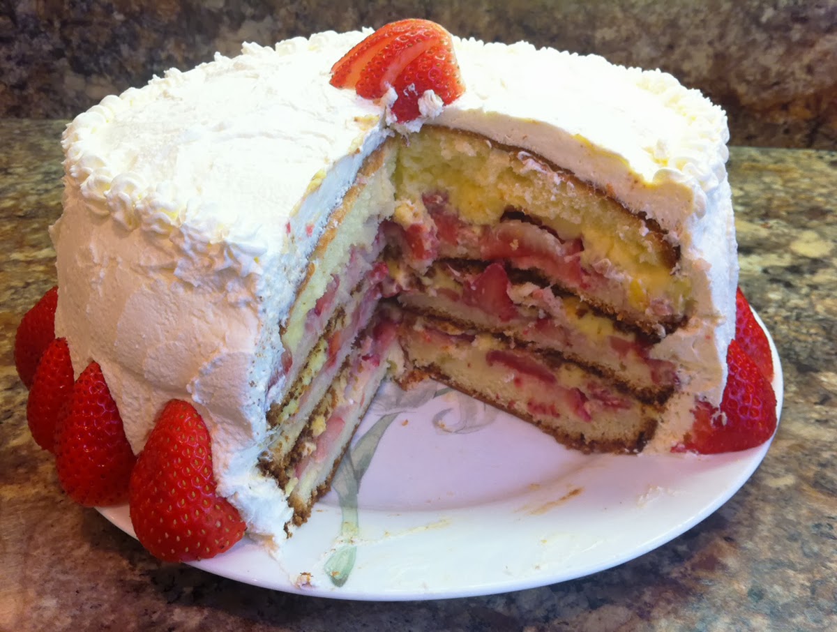 Strawberry Cassata Cake Strawberry Cassata Cake