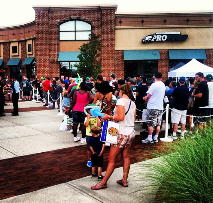 EAGLES CHEERLEADERS CALENDAR & New Pro Shop Opens in Cherry Hill