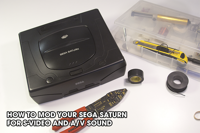 Ribbon Black Sega Saturn SVideo mod tutorial