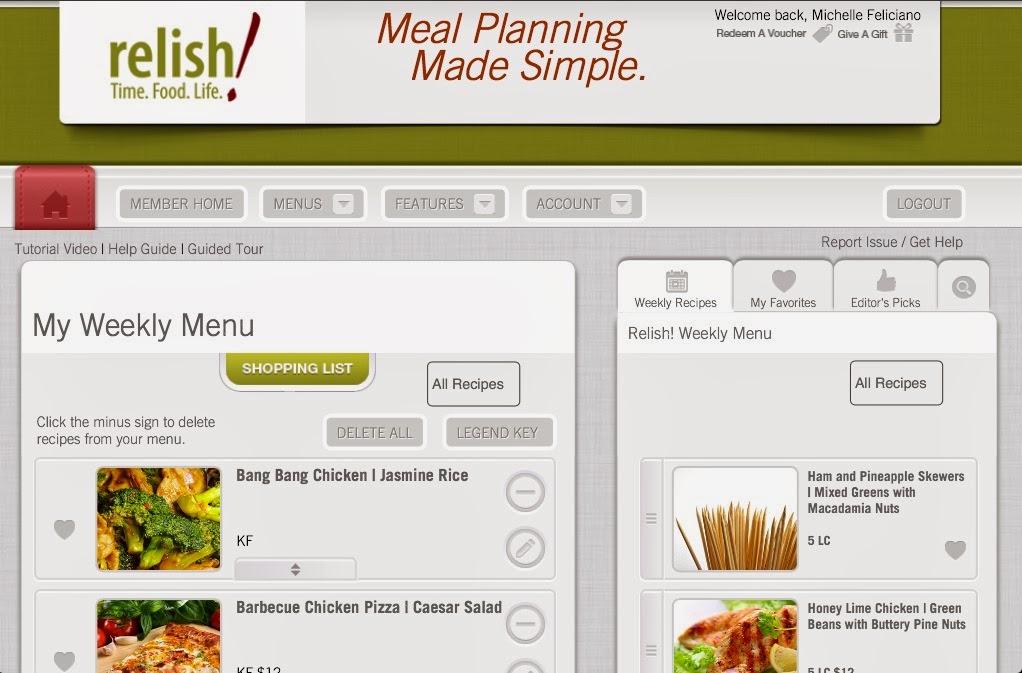 Relish Meal Planning Service Review First Time Mom and Losing It