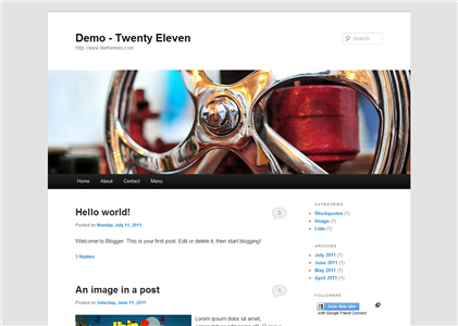 Twenty Eleven Blogger Template Cool Blog Templates
