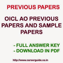 Download OICL AO Previous Years Solved Question Papers with Answer Key Download OICL AO Previous Years Solved Question Papers with Answer Key