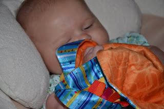 Cutest baby ever Bright Starts Cuddle & Soothe Blanket.