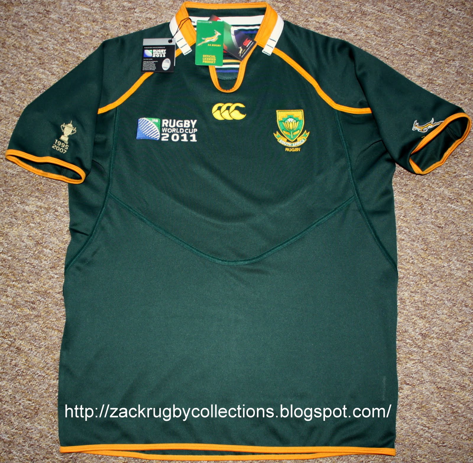 south africa world cup rugby shirt