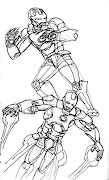 . (Mark 42, I believe), and a couple of experimental posed sketches. (iron man poses)