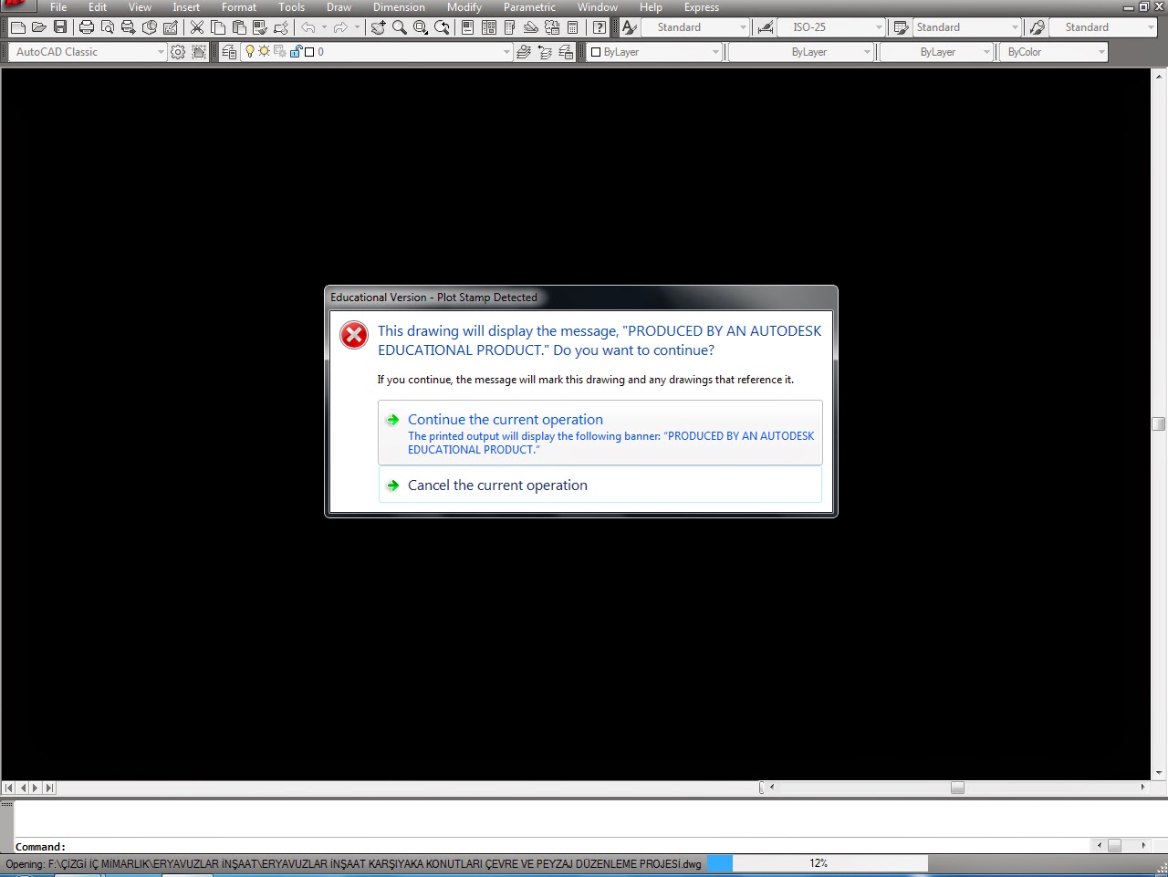 cizim program dunyasi autocad ogrenci surumu educational product yazisindan kurtulma