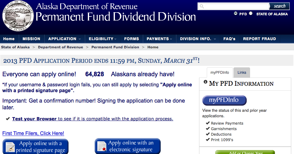 What Do I Know?: Almost 65,000 Alaskans Have Already Applied For Their