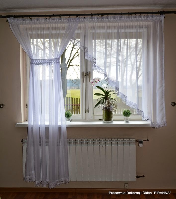 Pracownia Dekoracji Okien "FIRANNA" Wersja na okno balkonowe...
