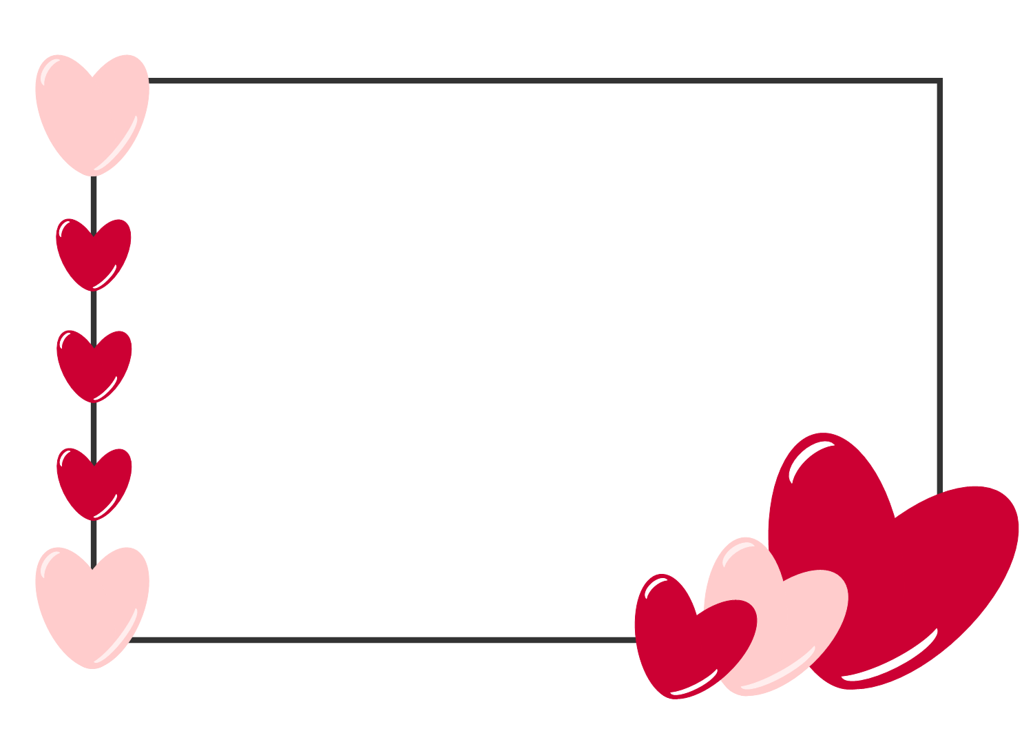 Free Clipart N Images: Free Valentine Card Template1500 x 1090