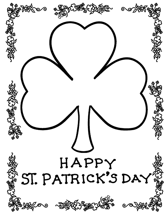 St Patrick’s Day Activities for Kids Free Printable Coloring Pages and