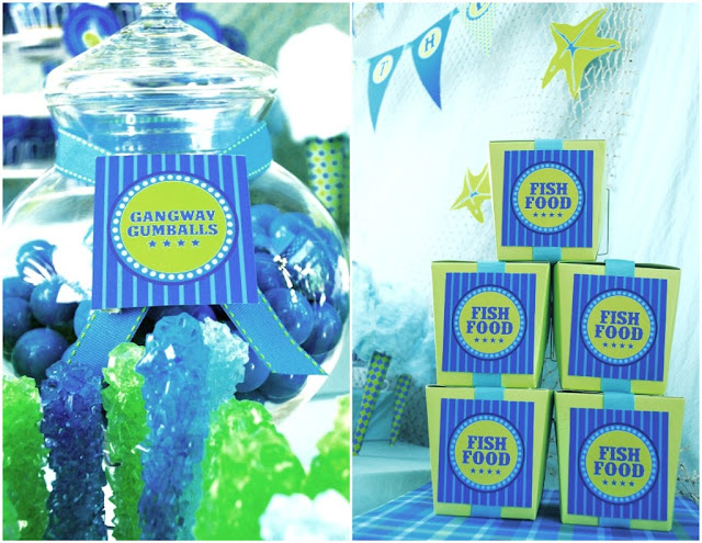Get loads of ideas for an ocean themed 1st birthday party from guest feature designer, Gwynn Wasson. You'll love the blue colors and fun details.