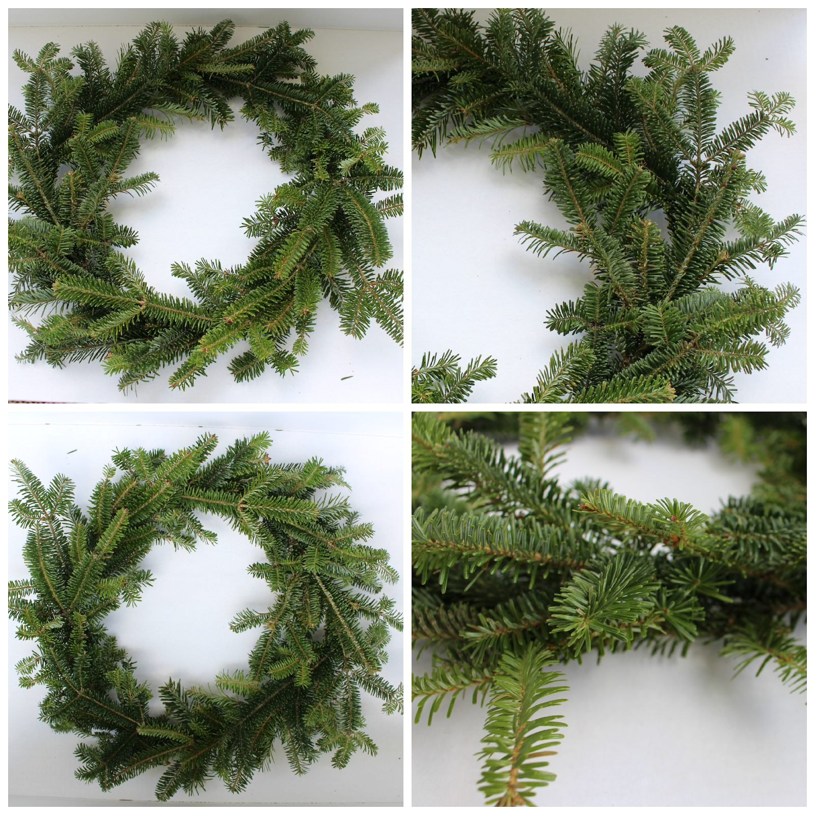DIY Fresh Fir Christmas Wreath