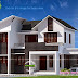 4 bhk sloped roof house