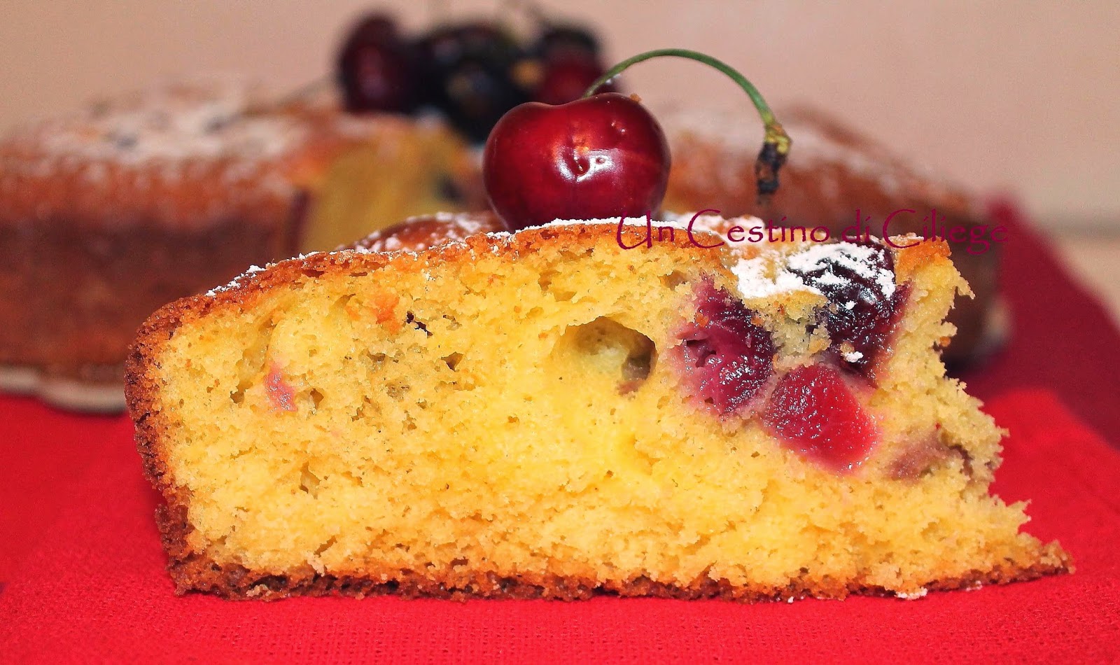 Torta Morbida alle Ciliegie