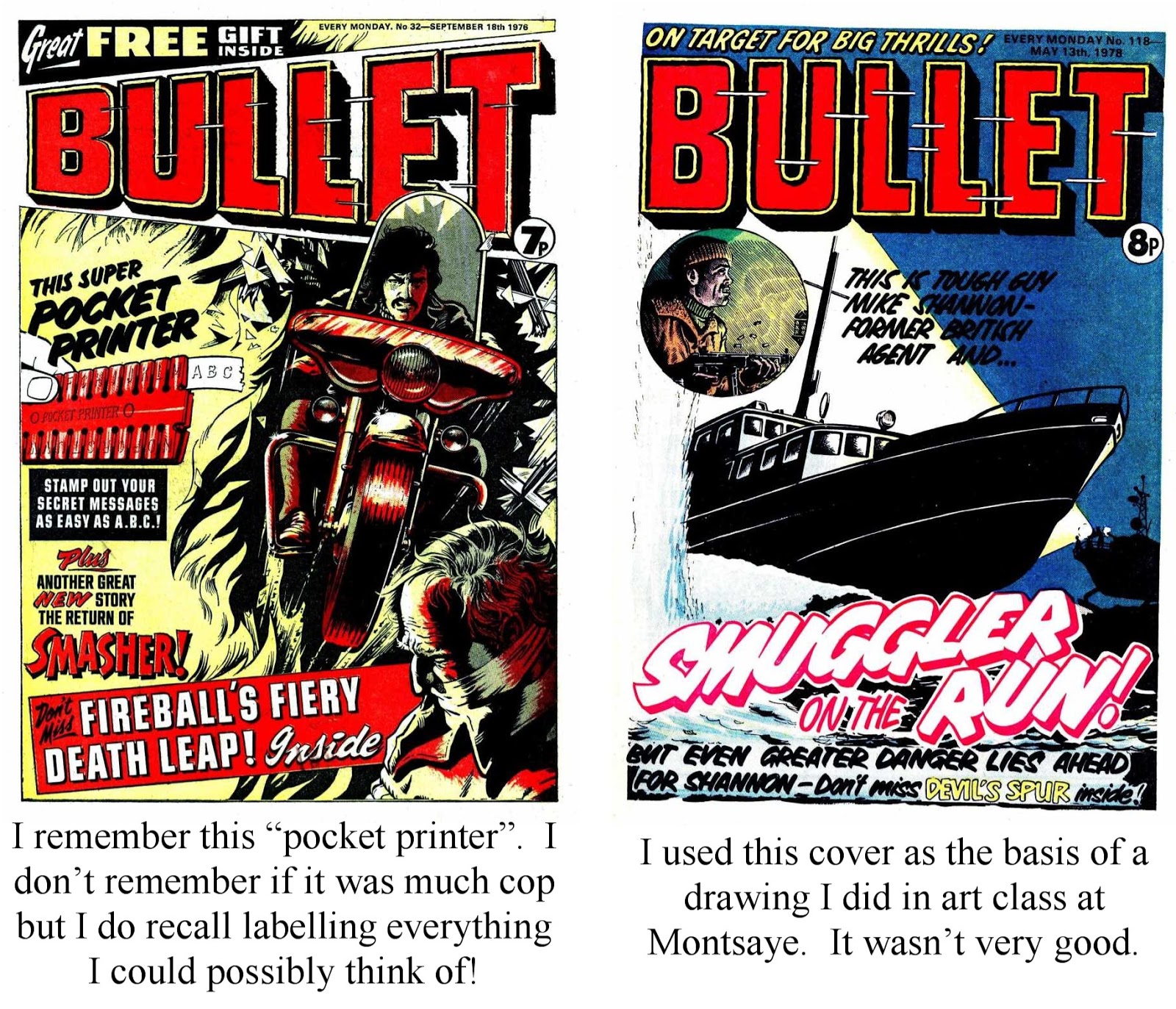 UK Comic Date 06//08//1977 BULLET Comic Issue 78