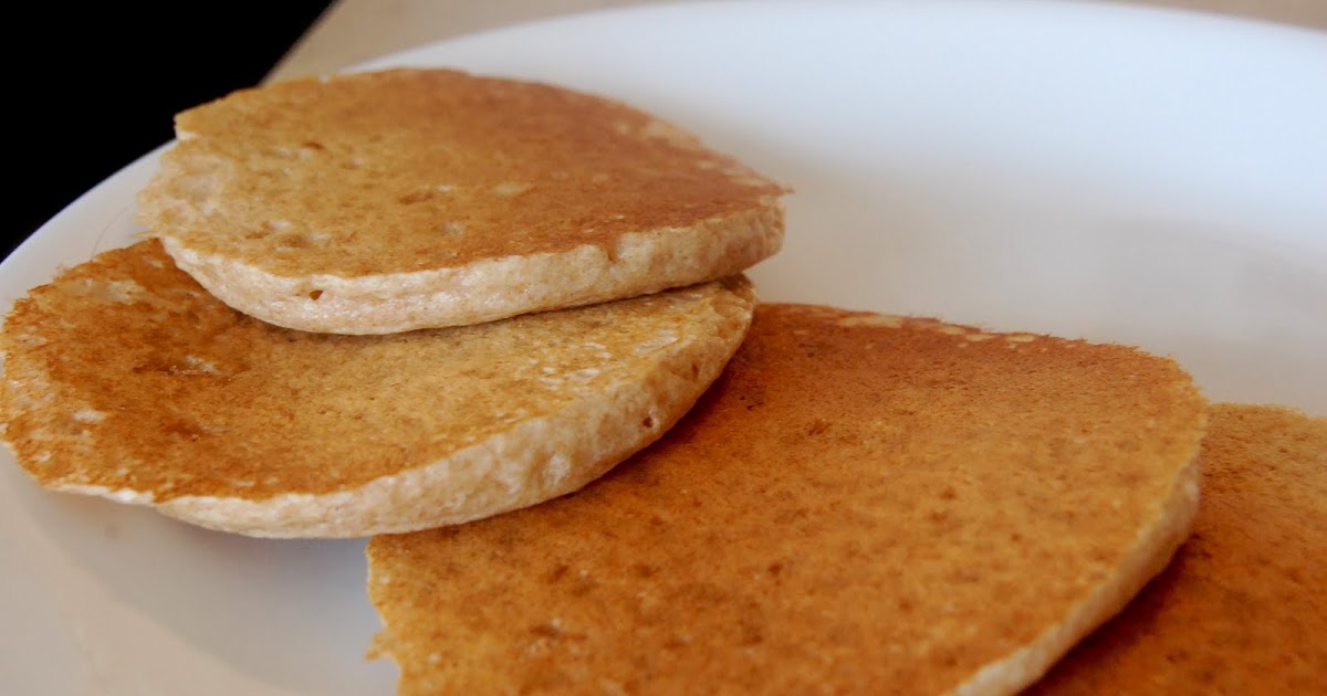 Blender Whole Wheat Pancakes Lemon Glaze