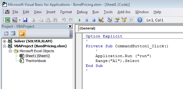 How To Run A Vb Program In Excel