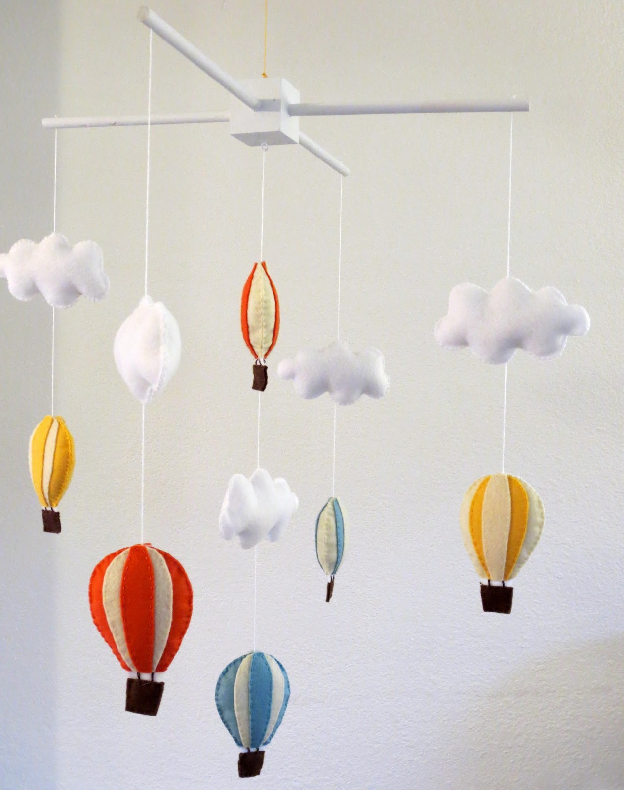make bake and love Hot Air Balloon Mobile
