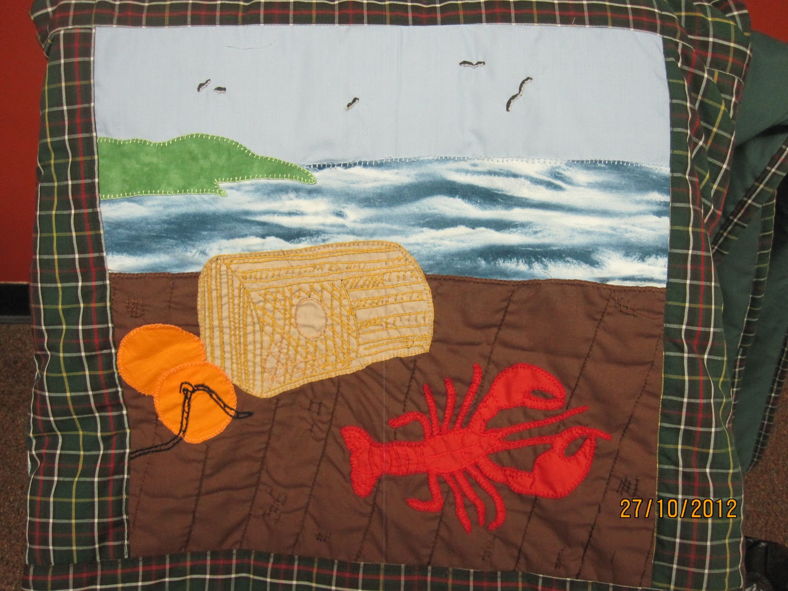 A year in rural New Found Land Newfoundland quilt