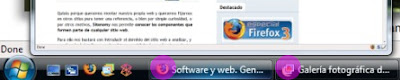 Favicon en ventana minimizada del explorador y de la Galería de imágenes de Windows