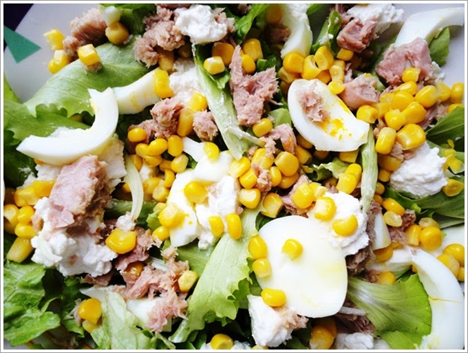 Nobody wakes up THIN Tuna and corn salad