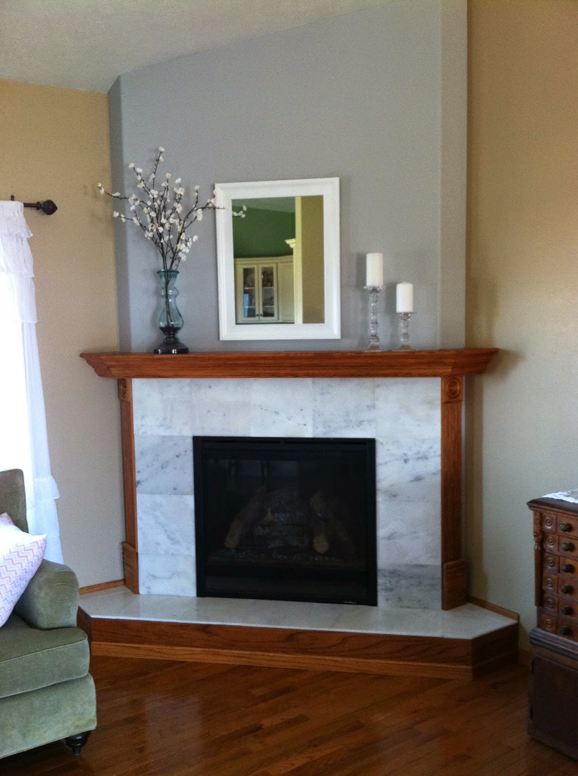Natural Homemade Living DIY Fireplace and Mantel Project