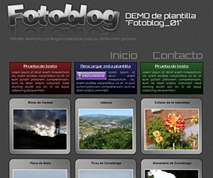 Descargar plantilla de Fotoblog_01 para blogger