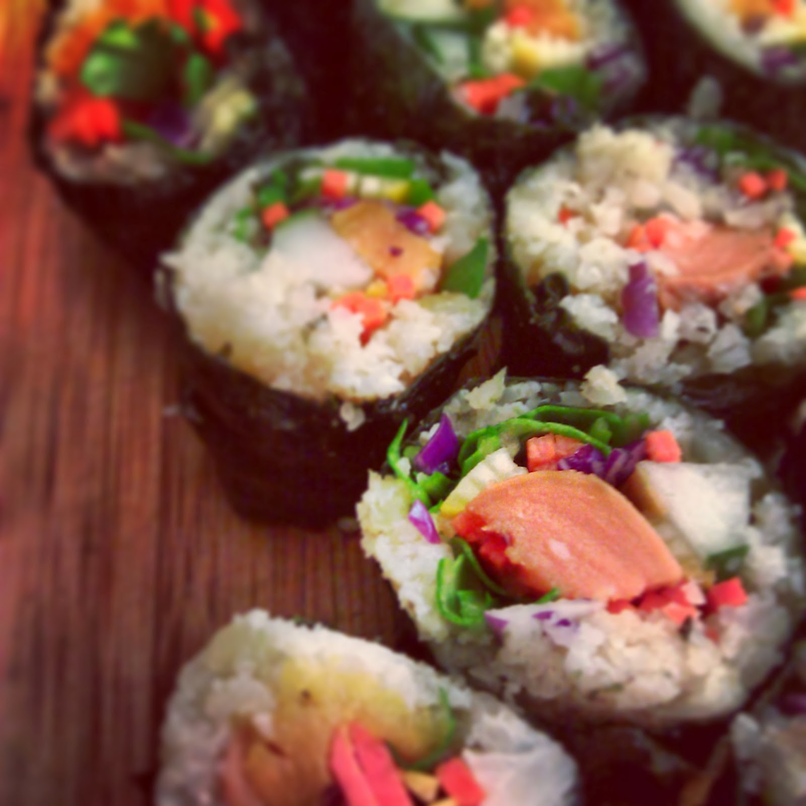 c-cooking: Cauliflower rice sushi