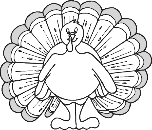Coloring Pages of Turkeys for Thanksgiving to Color