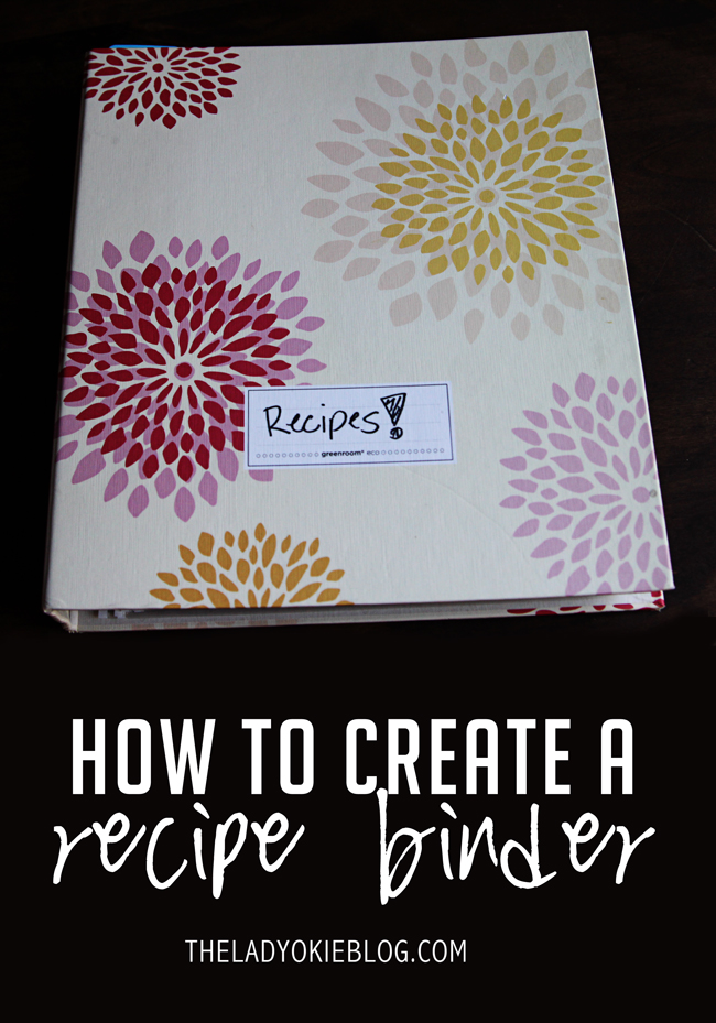 Make a recipe binder