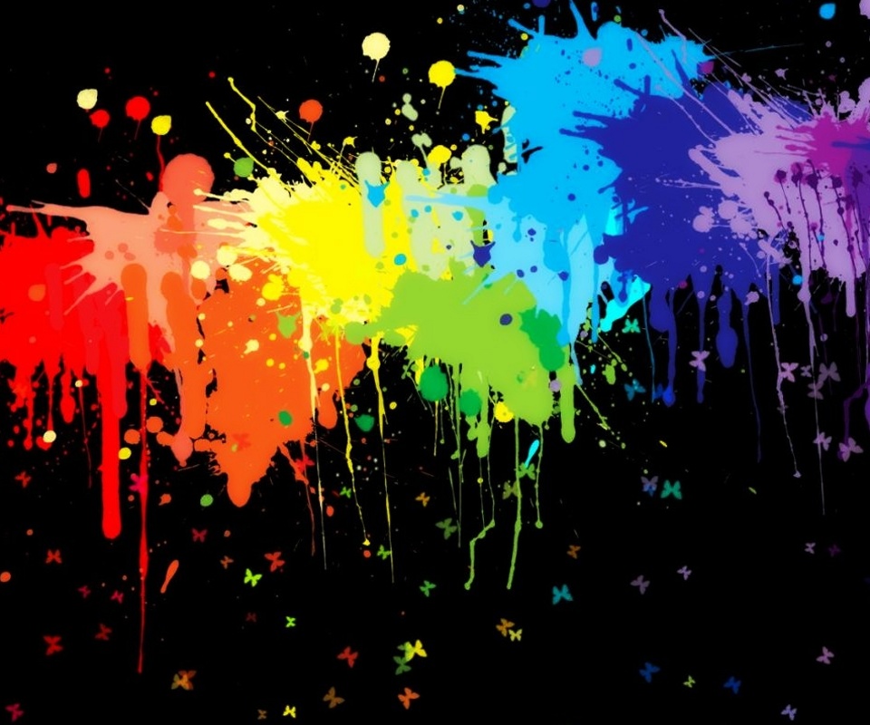 color splashes