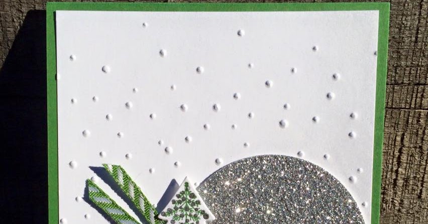 Krystal's Cards: Stampin' Up! Peaceful Pines - Silver Sparkle