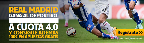 betfair Real Madrid gana Deportivo cuota 4 liga mas 100 euros 14 febrero betfair Real Madrid gana Deportivo cuota 4 liga mas 100 euros 14 febrero