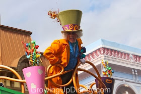 Mad Hatter in the Move It Shake It Celebrate It Street Party at Magic Kingdom