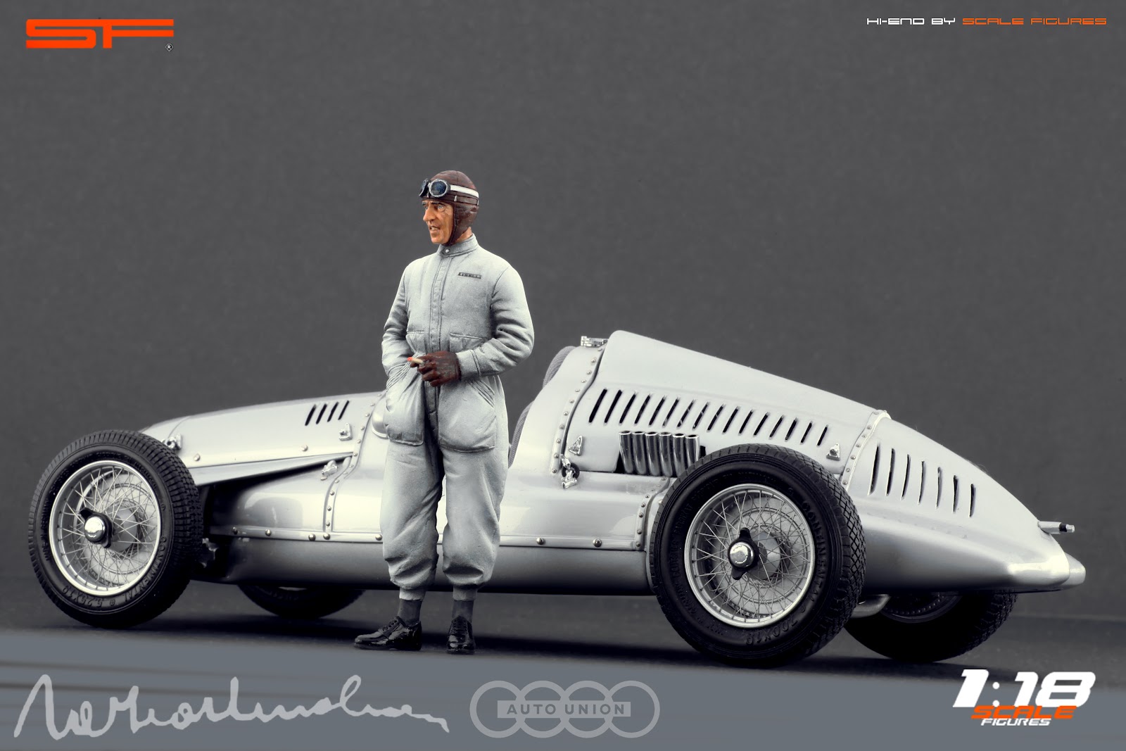 Scalefigures Tazio Nuvolari 1 18