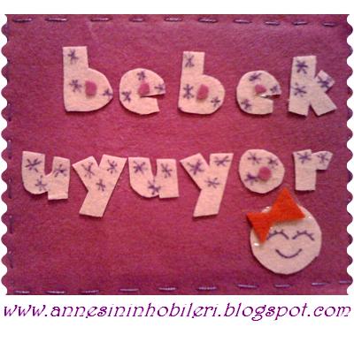 Bebek Uyuyor Kapi Susu Mor Pembe 2