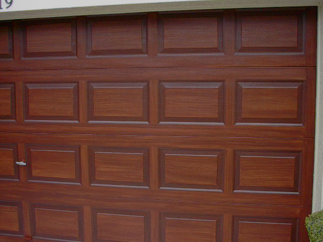 how to paint a wood garage door