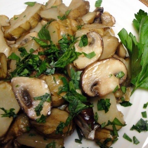 urban artichoke Jerusalem Artichoke Sautée with Mushrooms