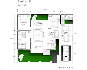 Denah Rumah Minimalis http://ruangrumahkita.blogspot.com/2013/07/denah-rumah-minimalis.html